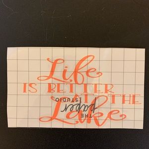 Life is Better at the Lake Car Decal